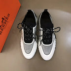 Hermes White Black Sneakers
