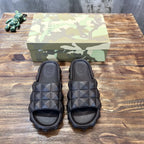 Valentino Garavani Diamond Quilted Black Slides