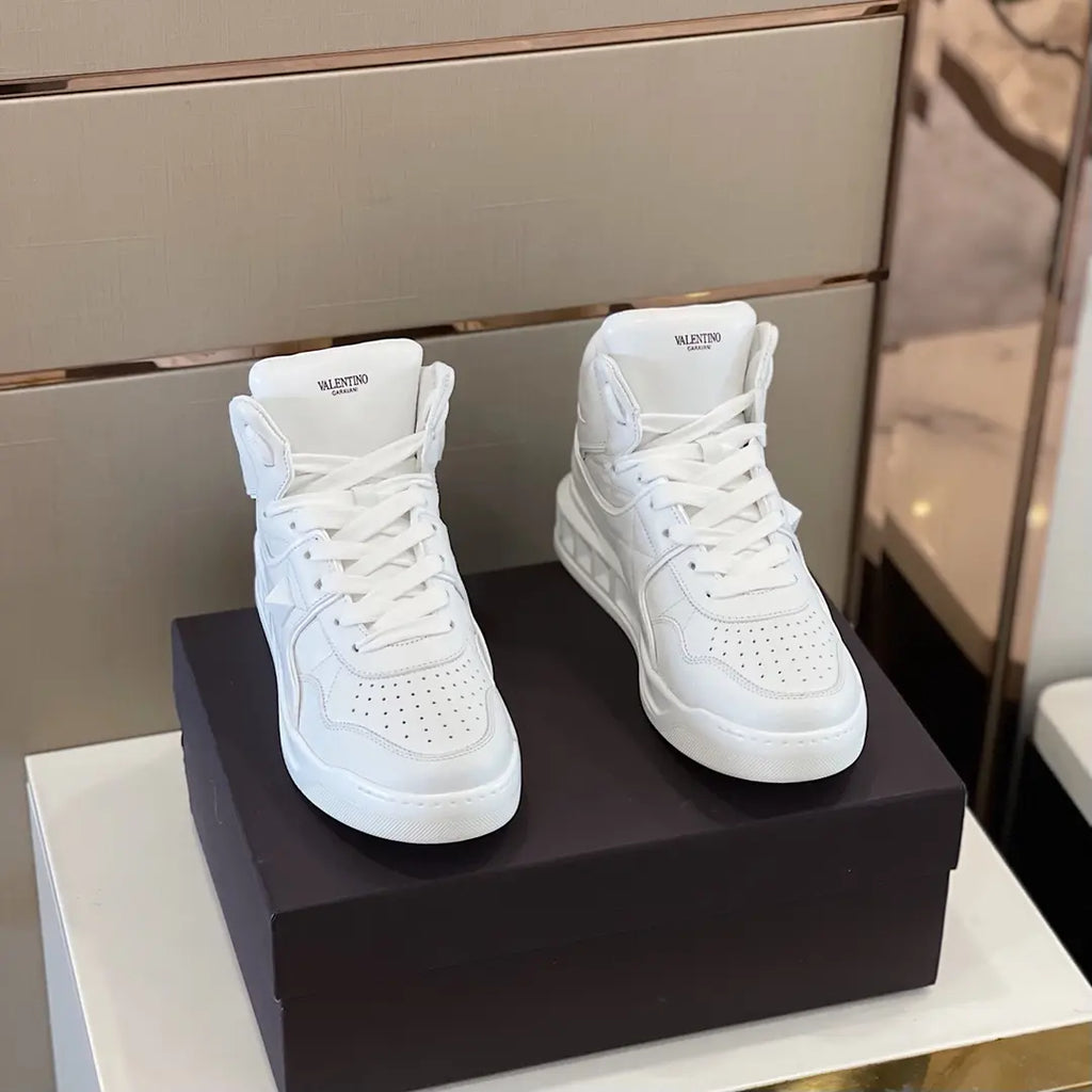 Valentino Garavani High Top White Sneakers