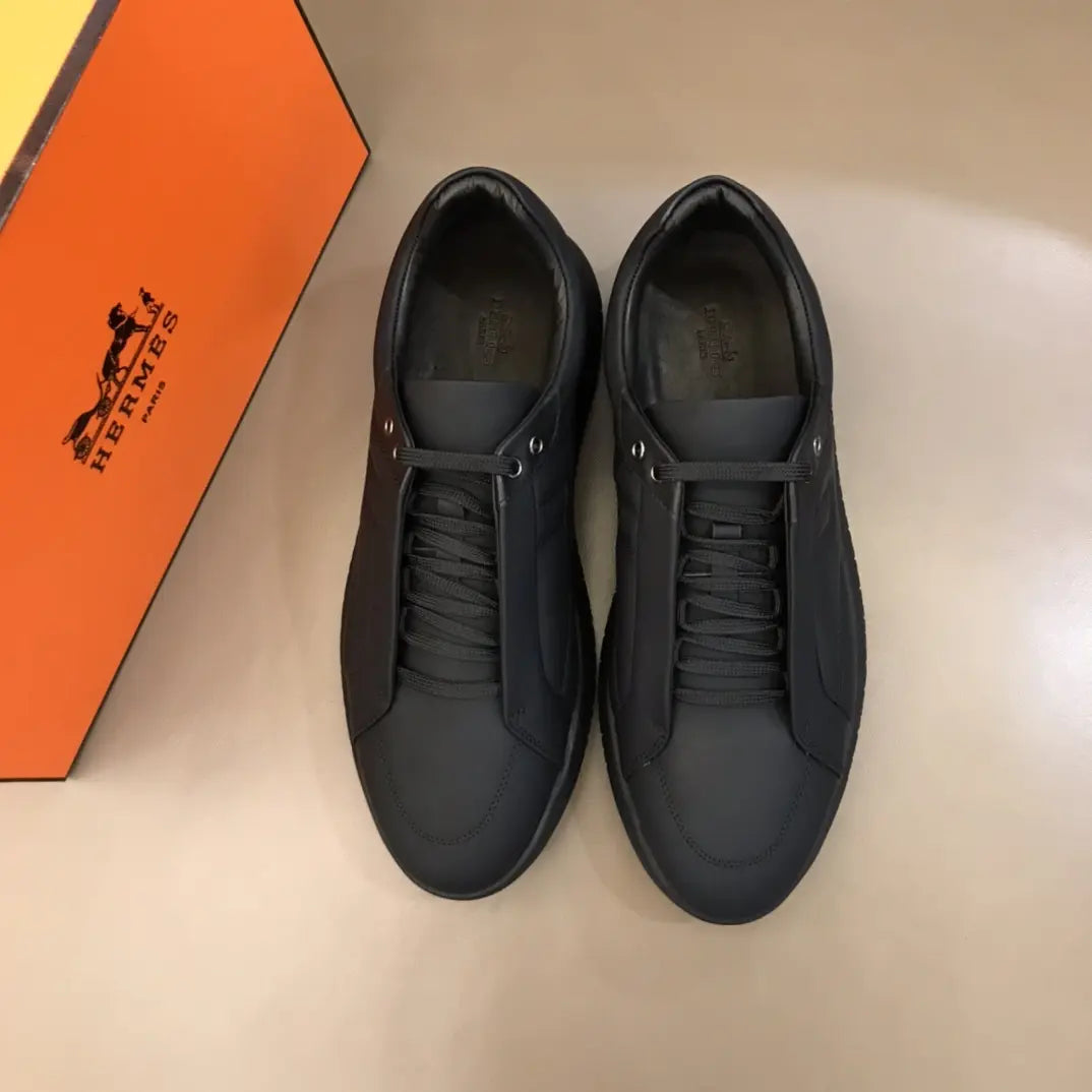 Hermes Black Low Top Sneakers