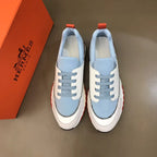 Hermes Light Blue White Red Black Sneakers