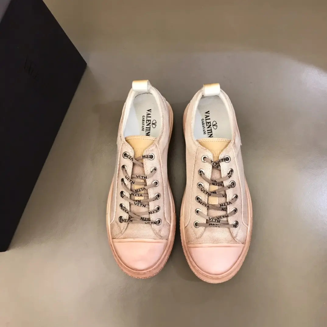 Valentino VLN Light Beige Pink Sneakers