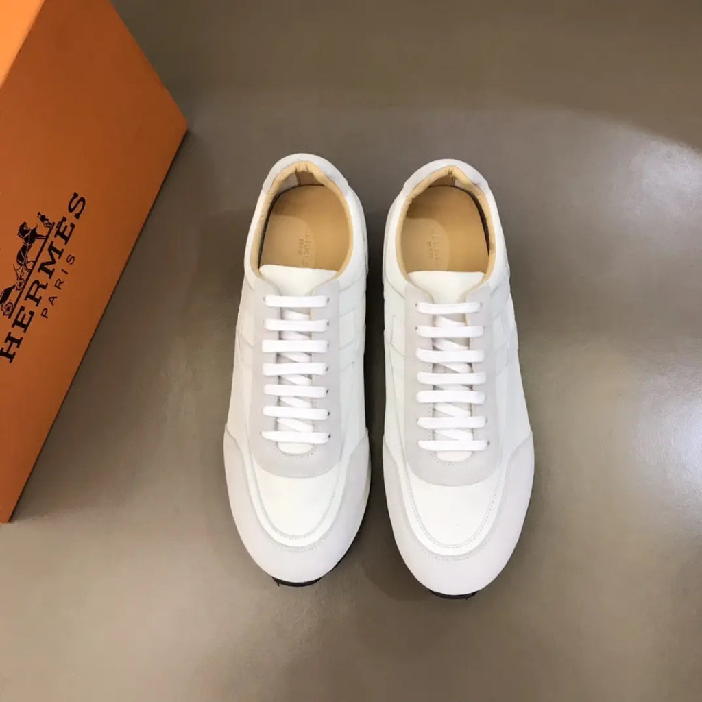 Hermès Bouncing Low Top White Sneakers