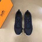 Hermès Navy Blue White Sole Sneakers
