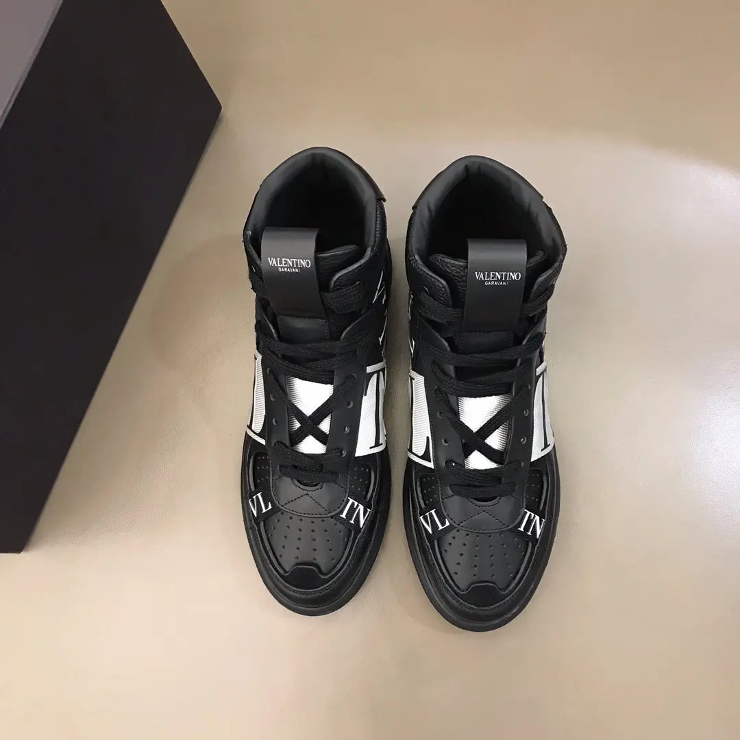 Valentino VLTN High Black White Sneakers