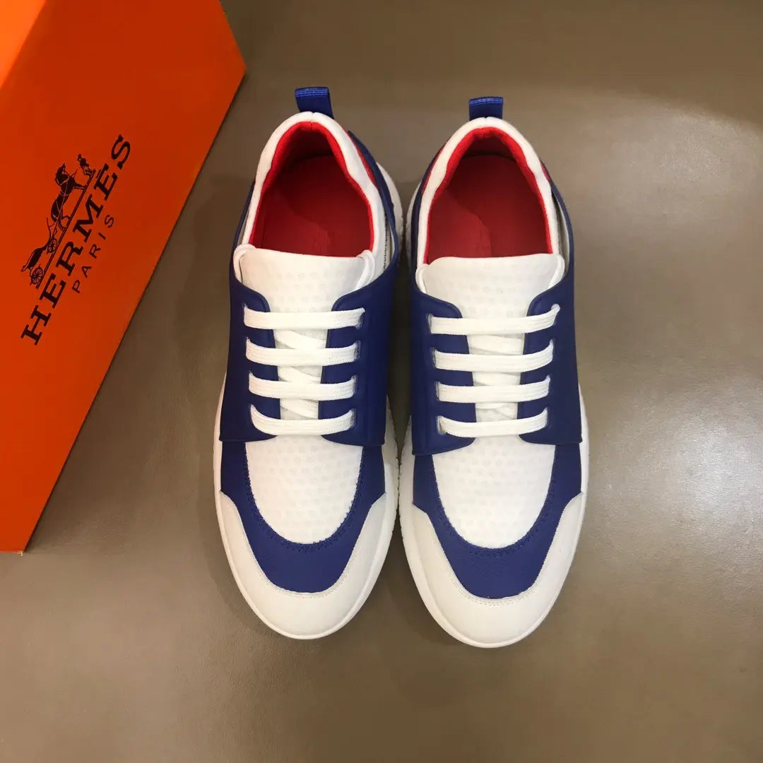 Hermes Paris Blue White Red Sneakers