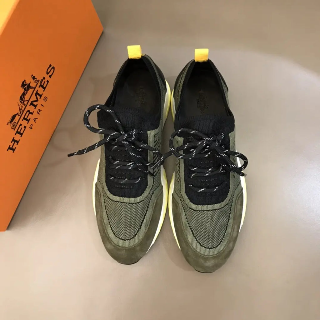 Hermès H Green Black White Sneakers