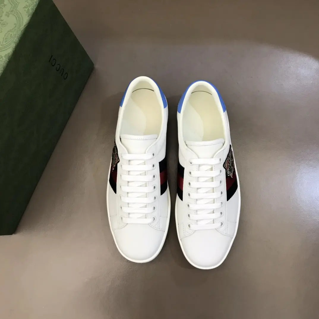 Gucci Ace White Red Black Blue Sneakers