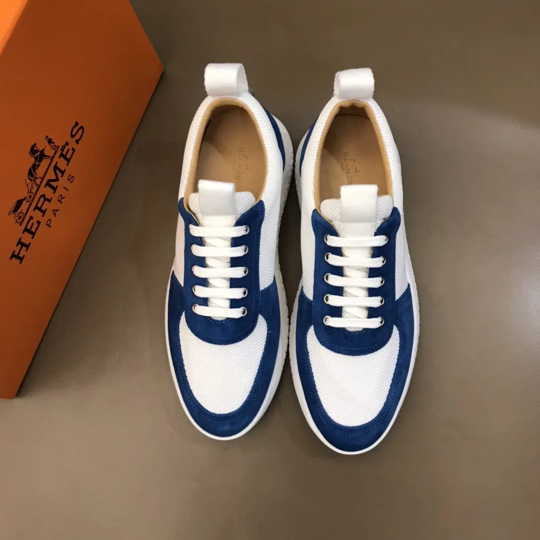 Hermes Paris White Blue Sneakers