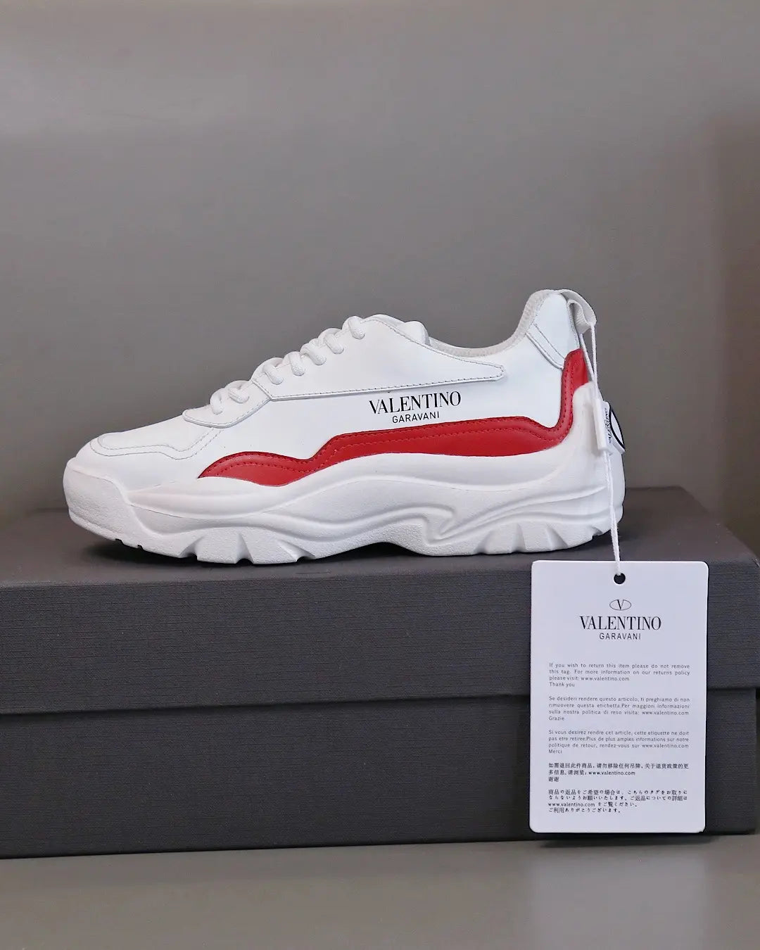Valentino Garavani White Red Sneakers