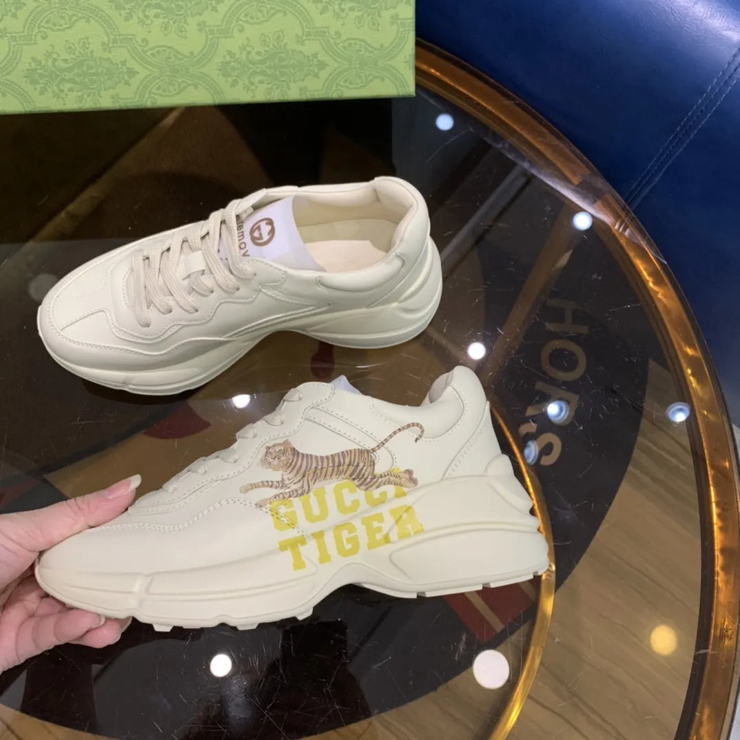 Gucci Tiger Off White Cream Sneakers