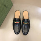 Gucci Horsebit Web Black Mules