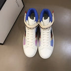 Gucci High Top White Blue Red Sneakers