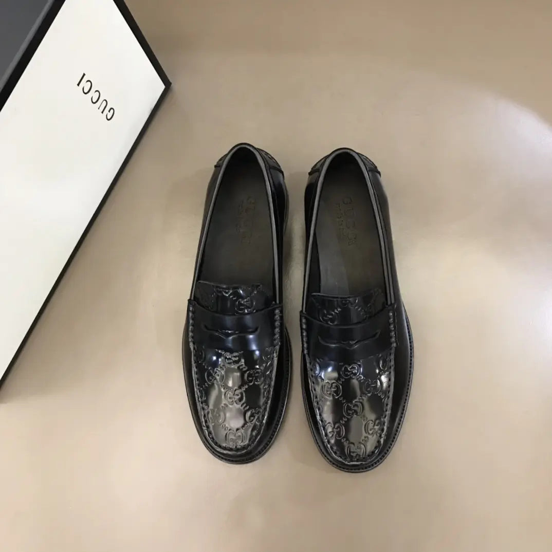Gucci GG Black Patent Loafers