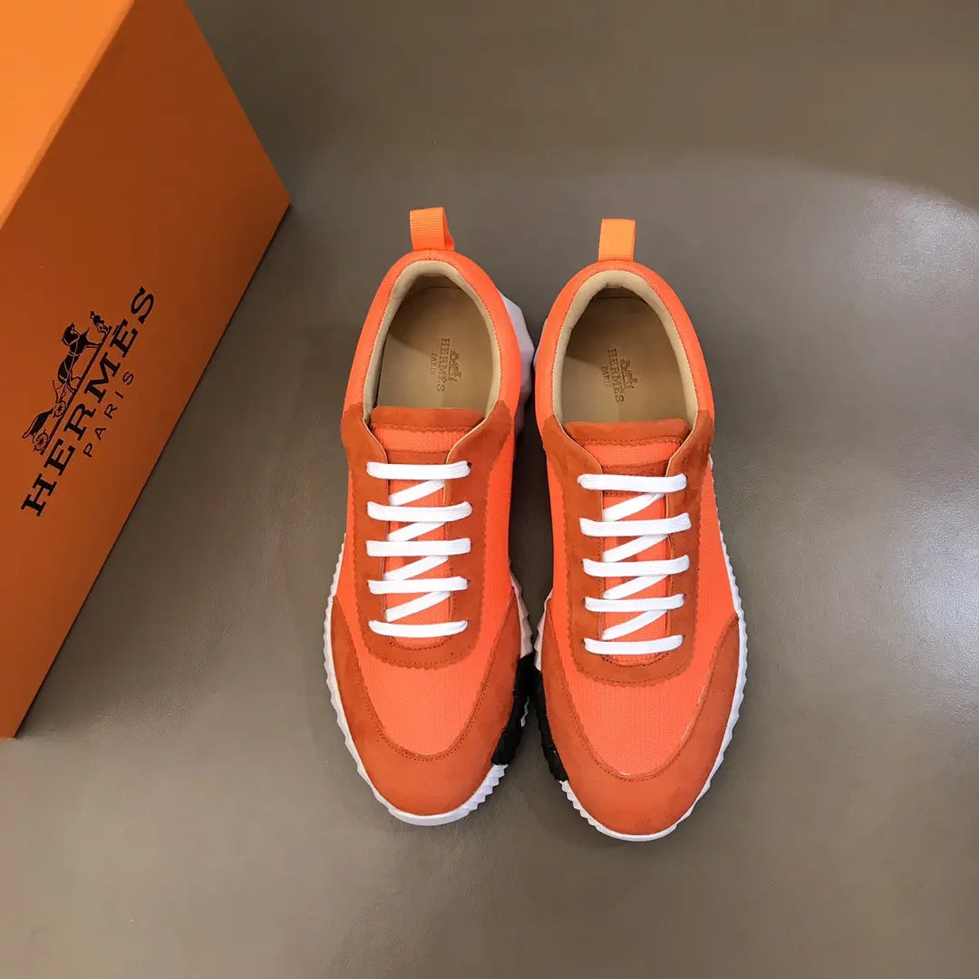 Hermès H Orange White Black Sneakers