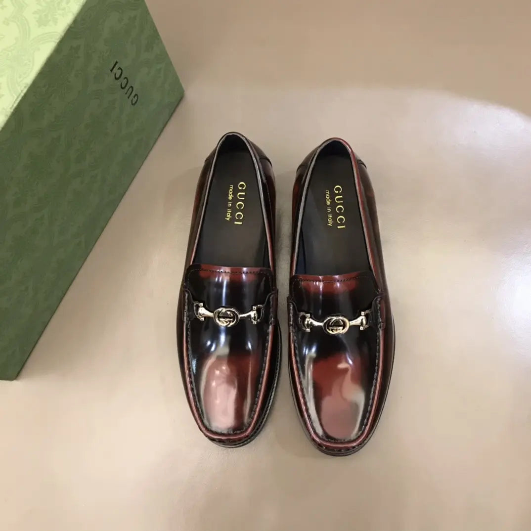 Gucci Horsebit Brown Leather Loafers