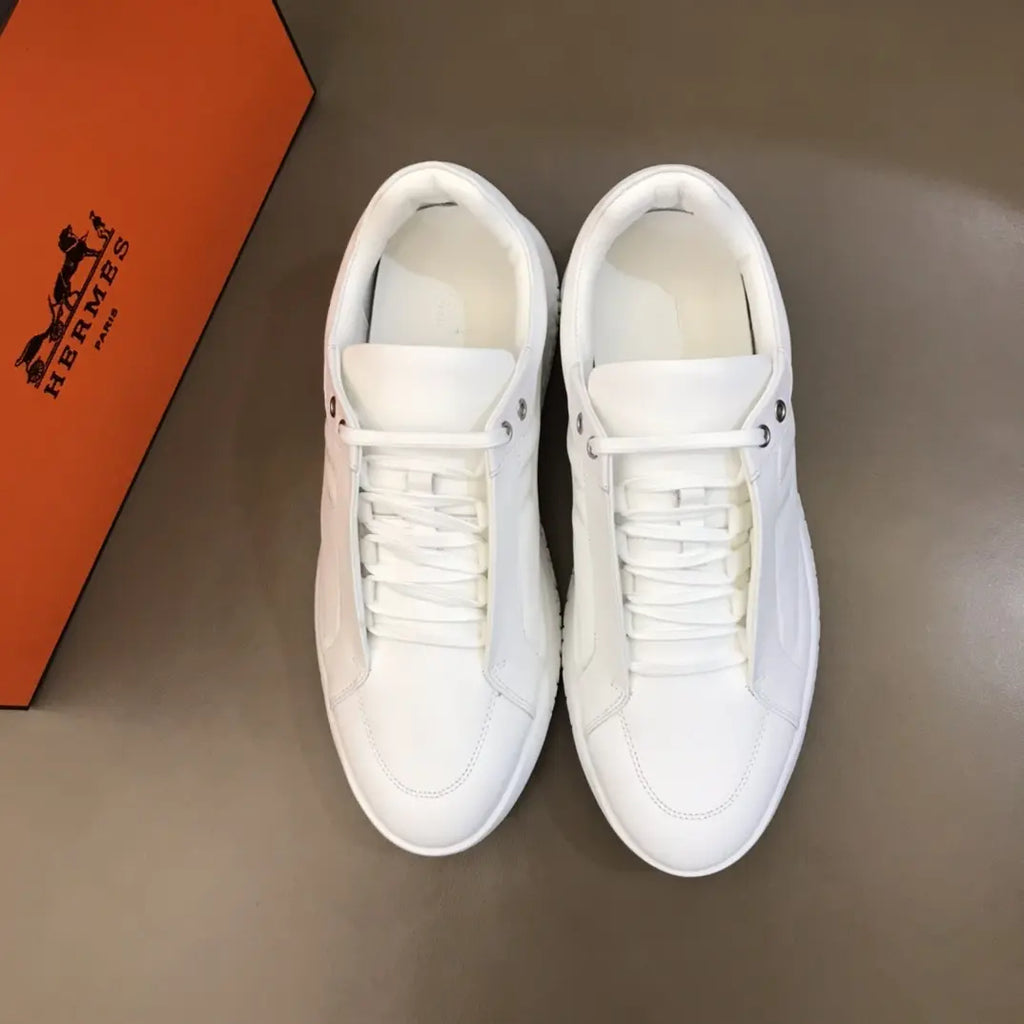 Hermes H White Sneakers