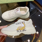 Gucci Iccug Cartoon Print White Sneakers