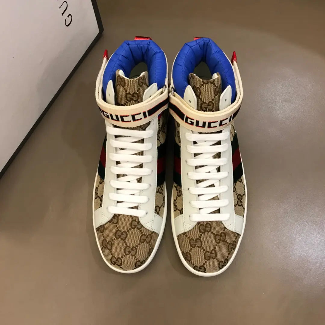 Gucci GG Beige Red Green Sneakers