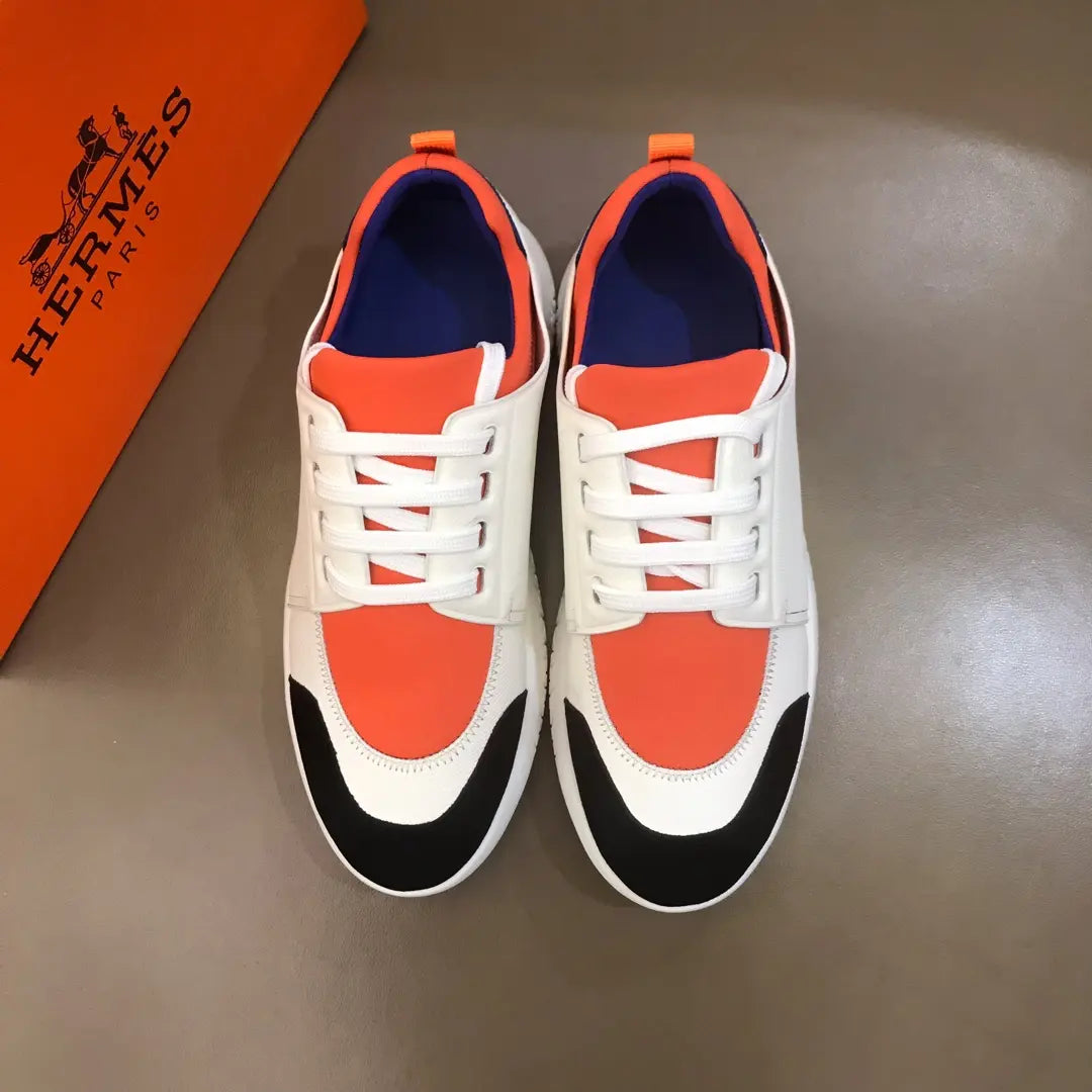 Hermès White Orange Black Blue Sneakers