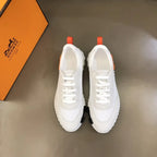 Hermes White Orange Black Sneakers