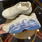 Alexander McQueen Wave Beige Blue Sneakers