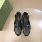 Gucci GG Interlocking Black Loafers