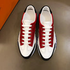 Hermes Red White Black Blue Sneakers