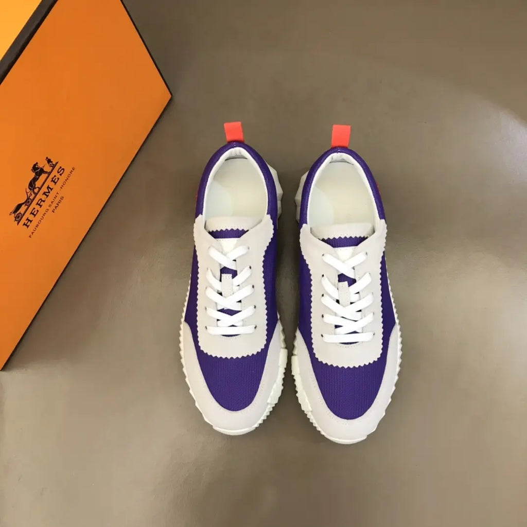 Hermes Bouncing Purple White Sneakers