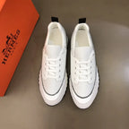 Hermes Paris White Black Sneakers