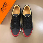 Hermes Bouncing Black Red White Sneakers