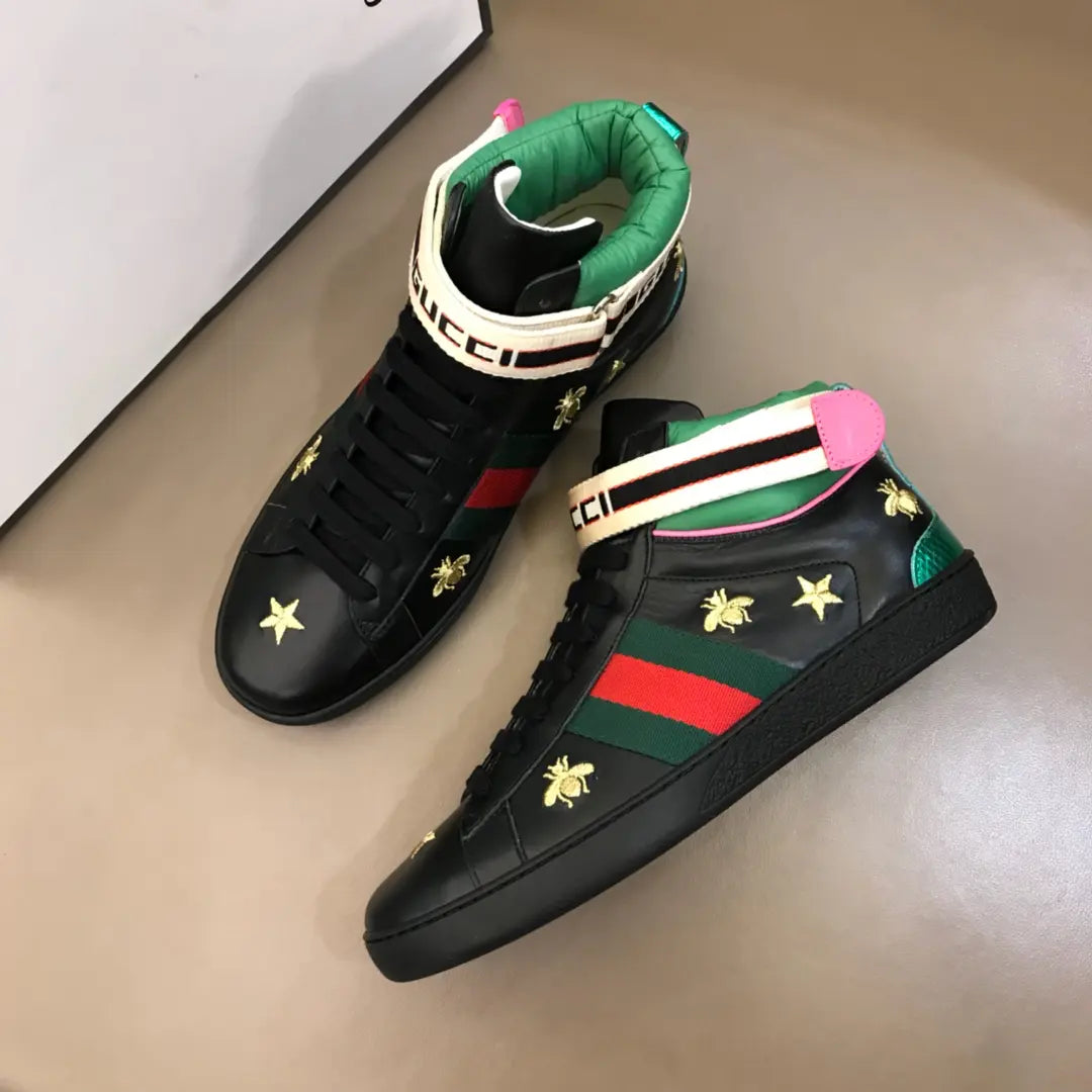 Gucci Ace Black Red Green Sneakers