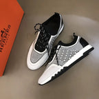 Hermes White Black Sneakers