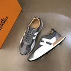 Hermes Grey White Black Sneakers