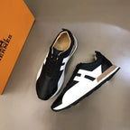 Hermes H Black White Sneakers