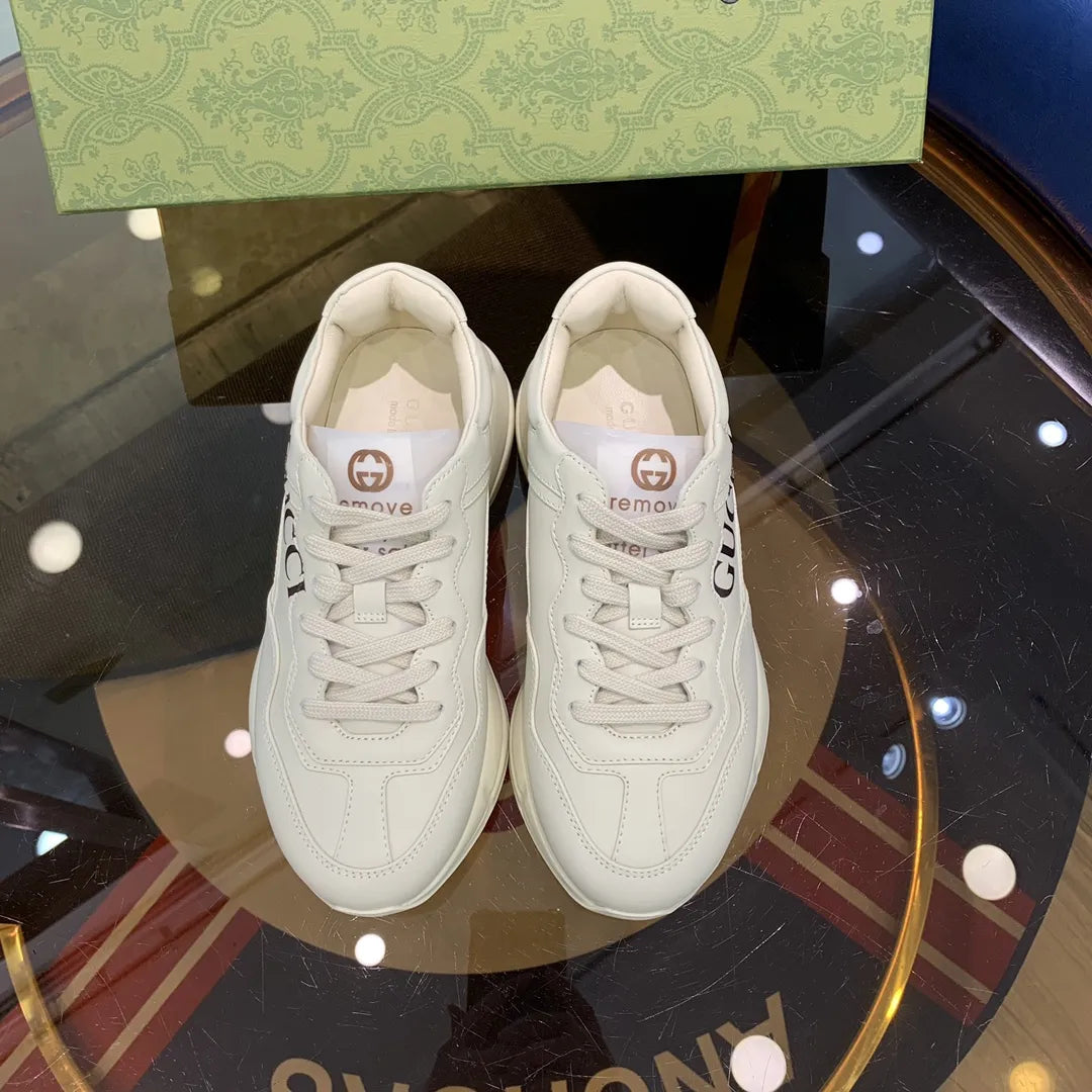Gucci Iccug Cartoon Print White Sneakers