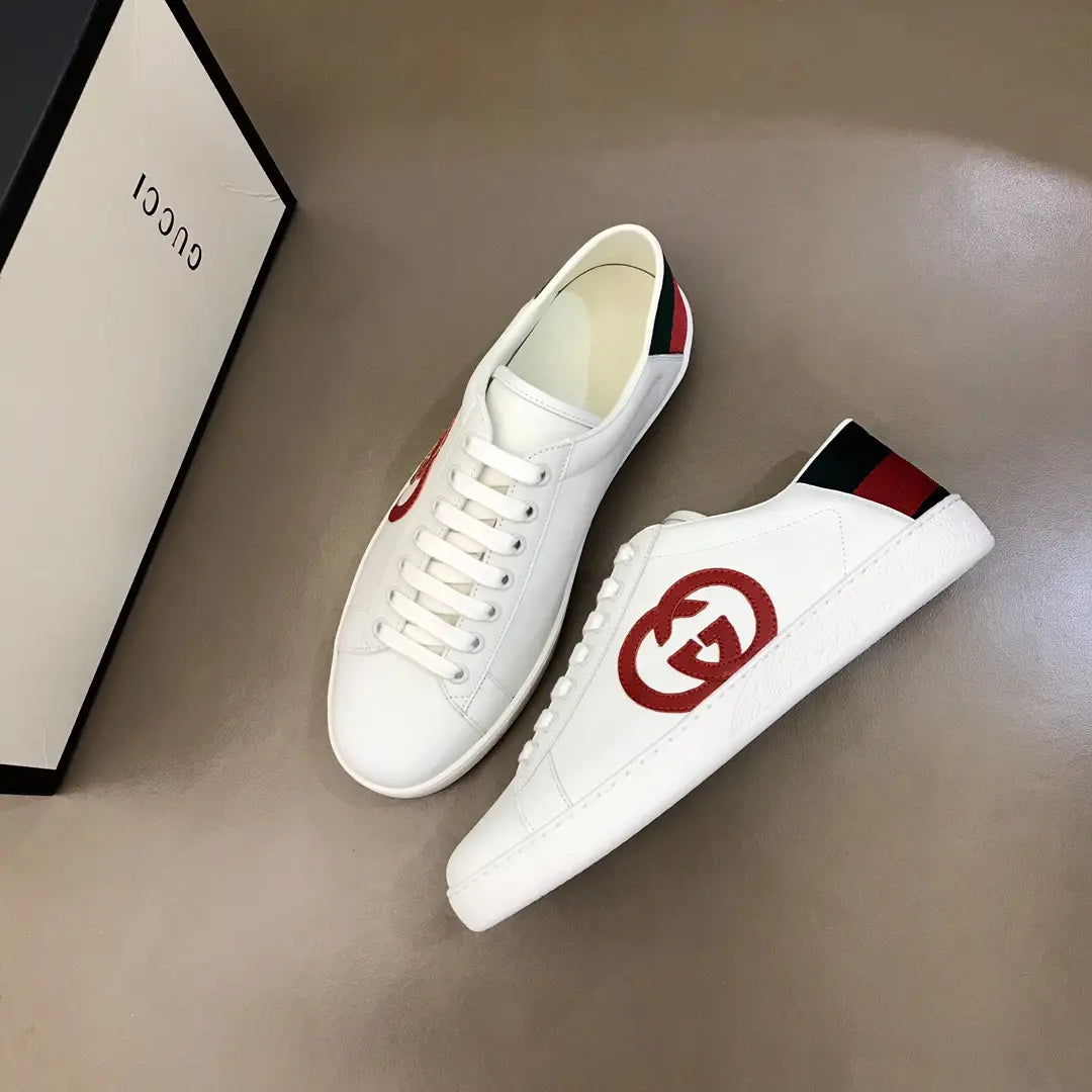 Gucci GG White Red Black Green Sneakers