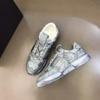 Valentino Garavani Light Grey Metallic Sneakers