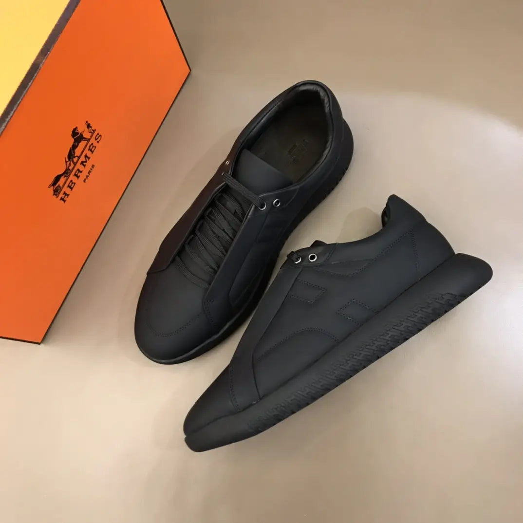 Hermes Black Low Top Sneakers