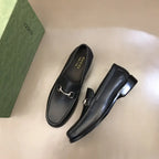 Gucci Horsebit Moccasin Black Leather Loafers