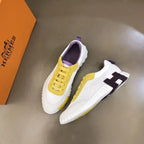 Hermes Bouncing White Yellow Purple Sneakers