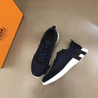 Hermès Navy Blue White Sole Sneakers