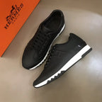 Hermes Paris Bouncing Black White Sneakers