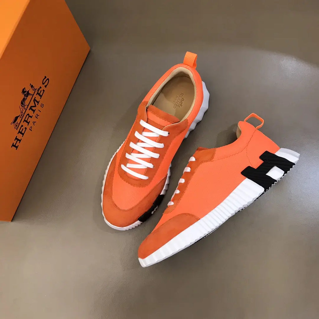 Hermès H Orange White Black Sneakers