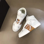 Valentino VN High White Brown Sneakers