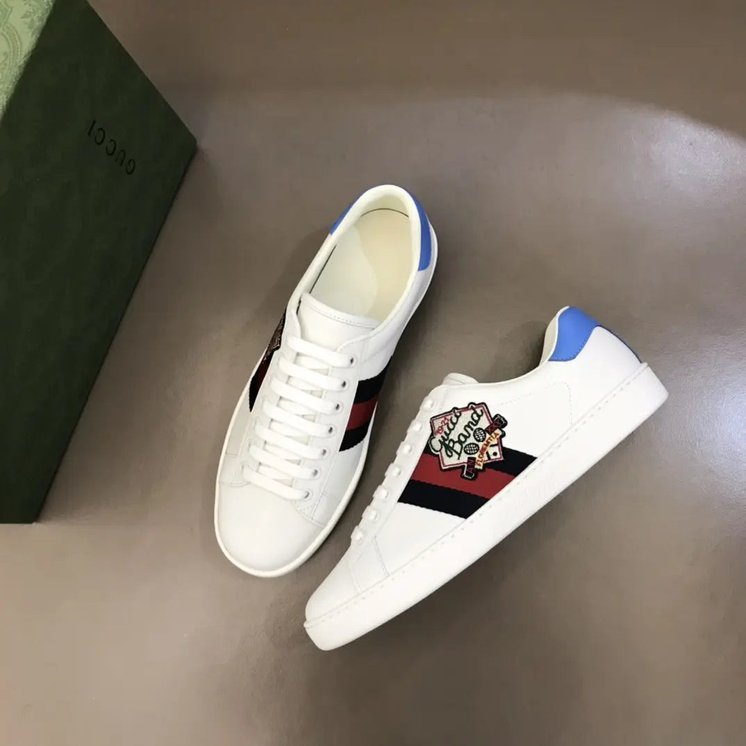 Gucci Ace White Red Black Blue Sneakers