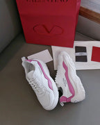 Valentino Garavani White Pink Sneakers