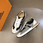 Hermes H White Black Grey Sneakers