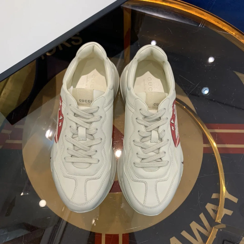 Gucci Rhyton White Red Blue Sneakers