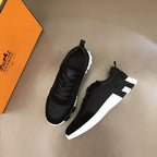 Hermes Paris Black Mesh Sneakers